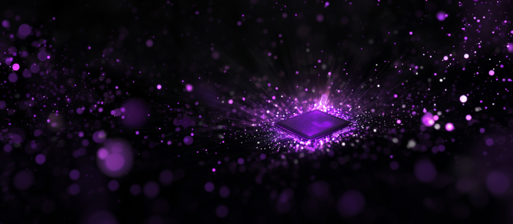 chip glowing purple